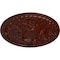 Ekena Millwork Tristan Ceiling Medallion (Fits Canopies up to 5 1/2"), Hand-Painted Brushed Mahogany, 26"OD x 3"P CM26TNBMF - alternate 3